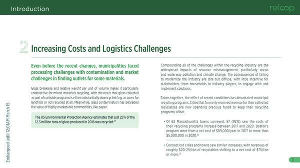 Increasing Costs and Logistics Challenges