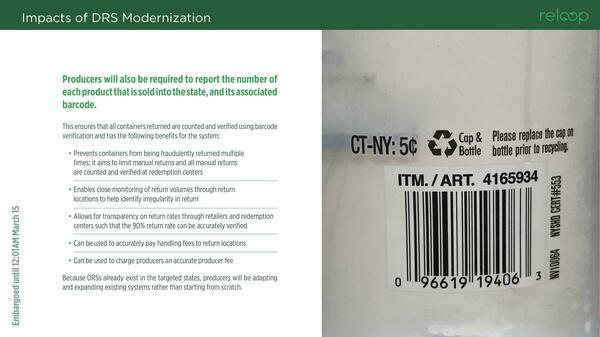 Producers will also be required to report the number of each product that is sold into the state, and its associated barcode.