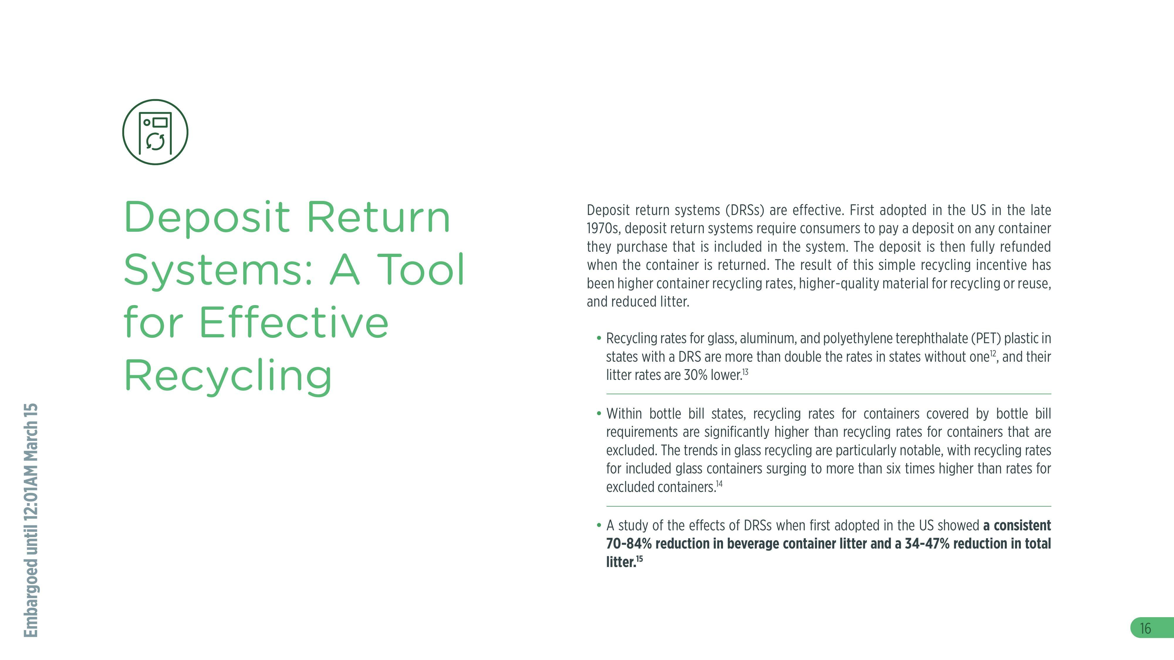 Deposit Return Systems: A Tool for Effective Recycling