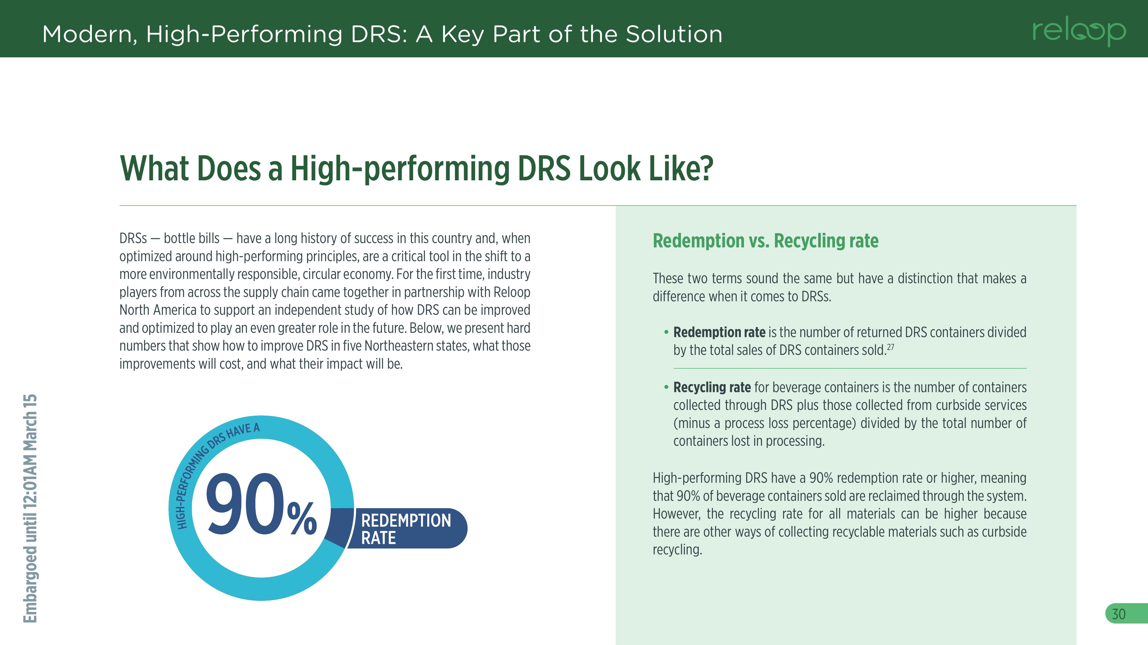 What Does a High-performing DRS Look Like?