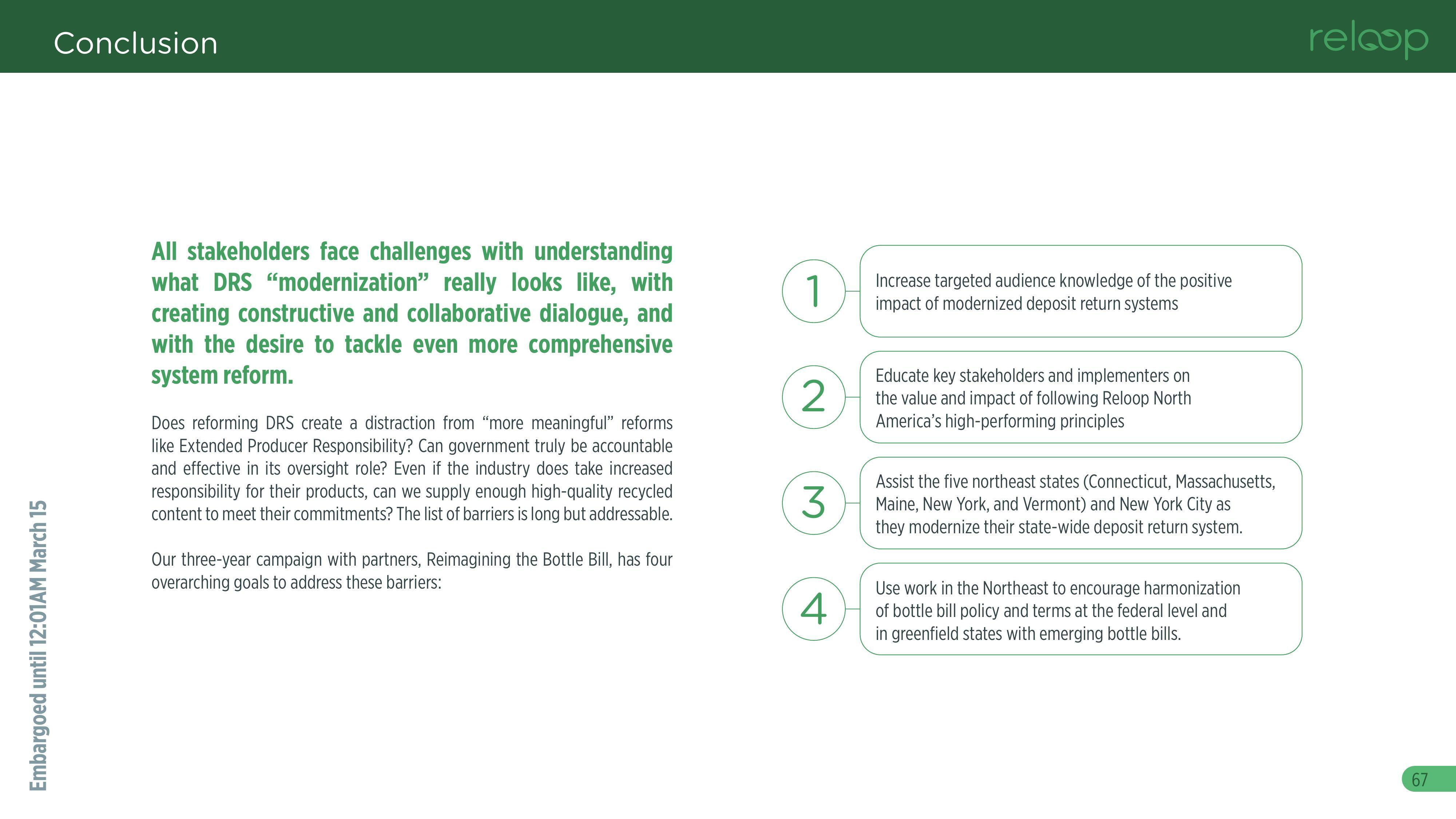 All stakeholders face challenges with understanding what DRS “modernization” really looks like