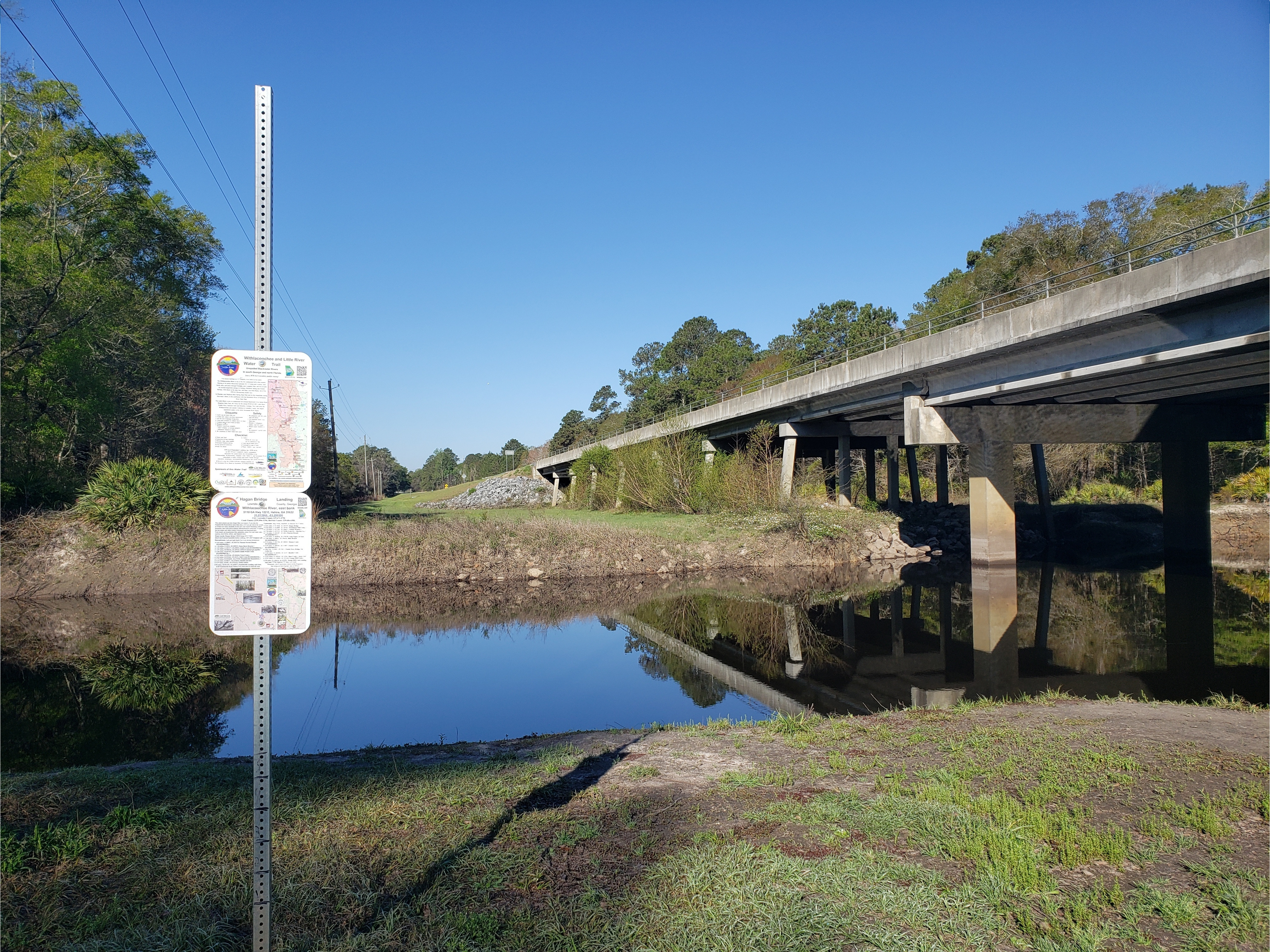 Hagan Bridge Landing, Withlacoochee River @ GA 122 2022-03-17