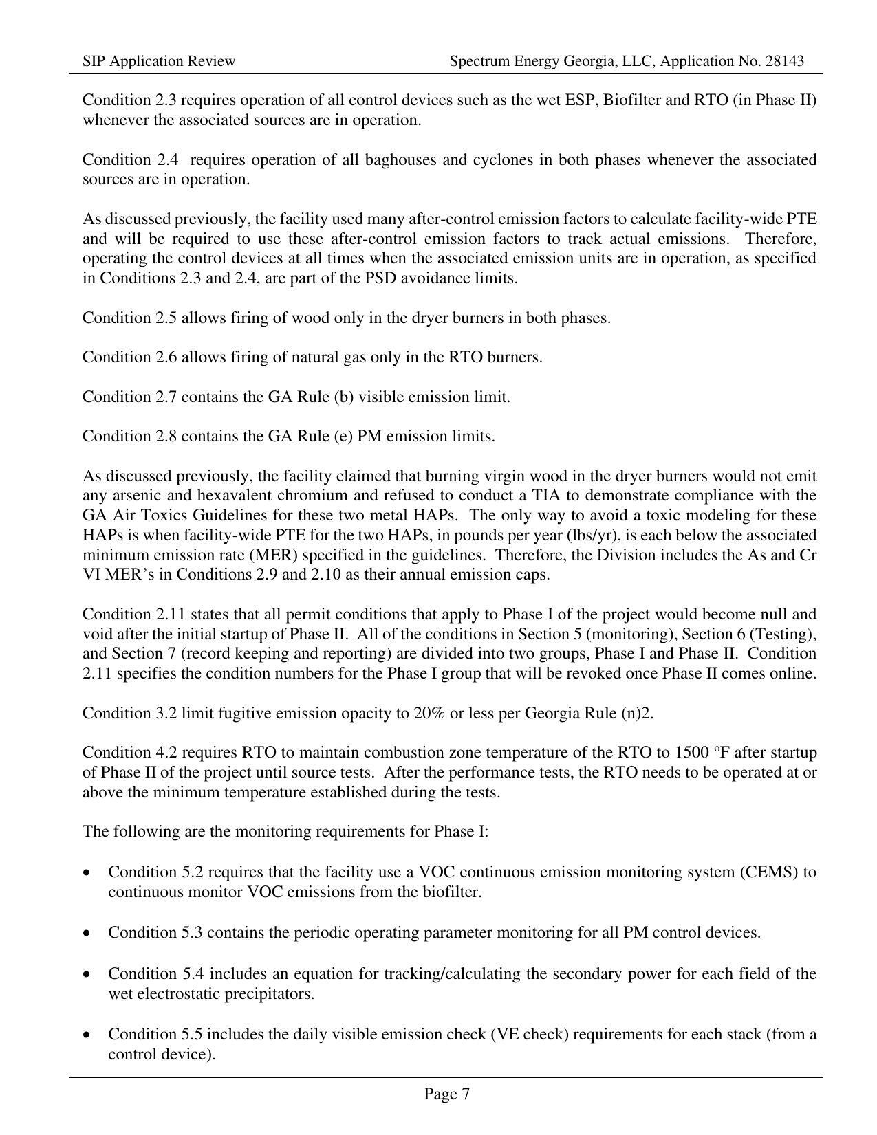 Condition 5.2 requires that the facility use a VOC continuous emission monitoring system (CEMS) to