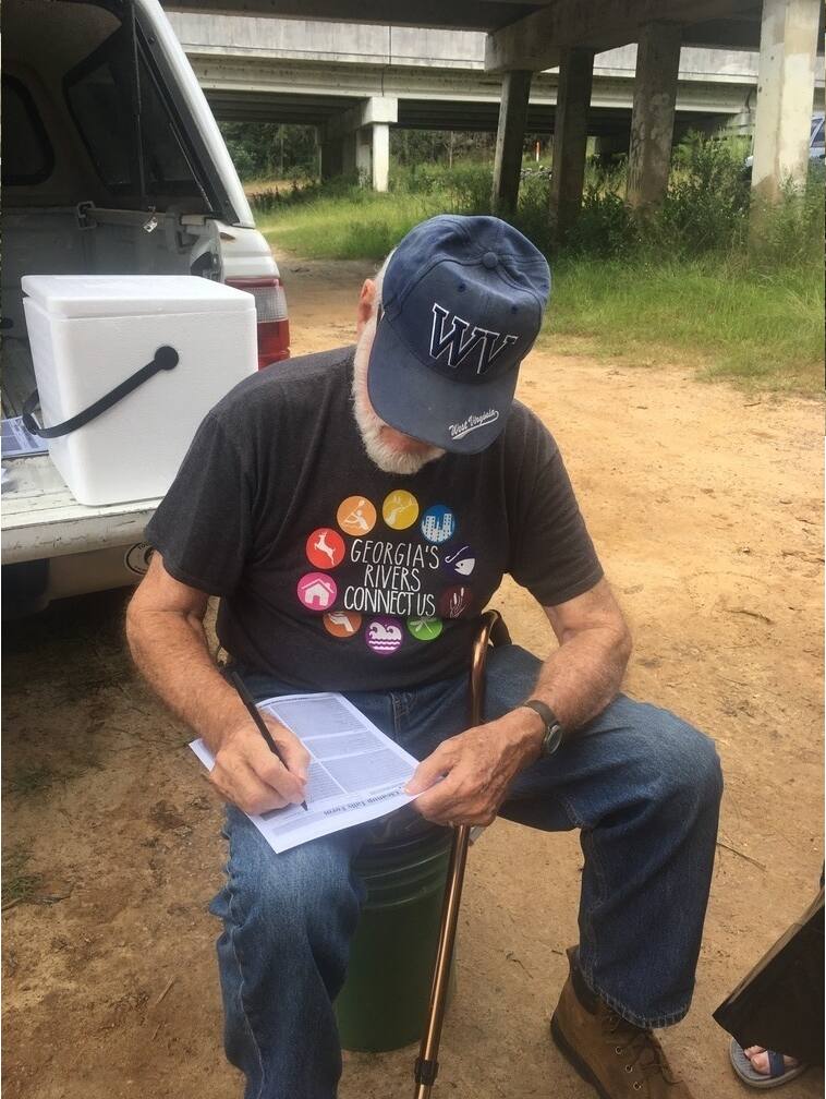 Keeping track, Cleanup, Sheboggy, Alapaha River, 2018-09-09 https://wwals.net/?p=46013