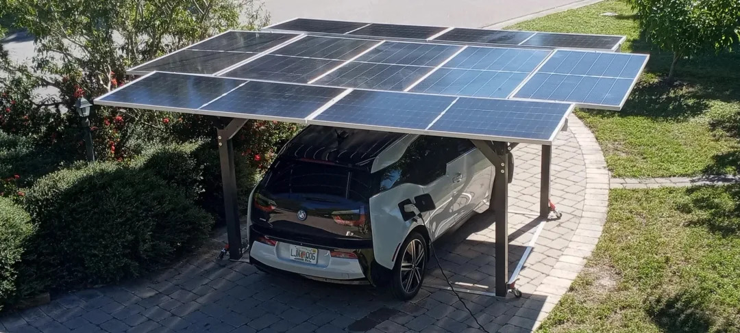 GismoPower solar carport roof