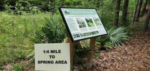 [1/4 mile to spring area]