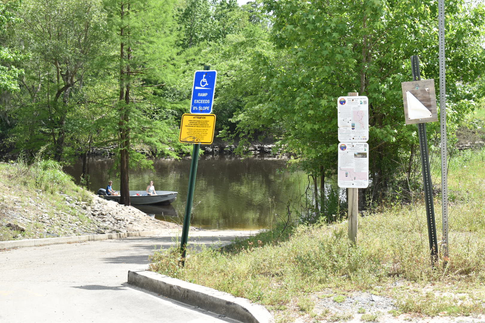 State Line Boat Ramp Sign, Withlacoochee River @ GA 133 2022-04-21