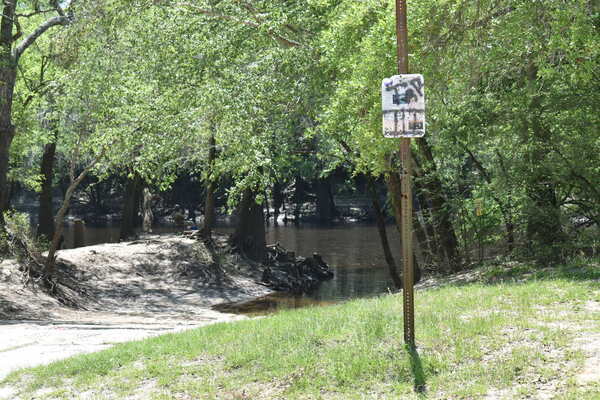 Knights Ferry Boat Ramp Sign, Withlacoochee River 2022-04-28