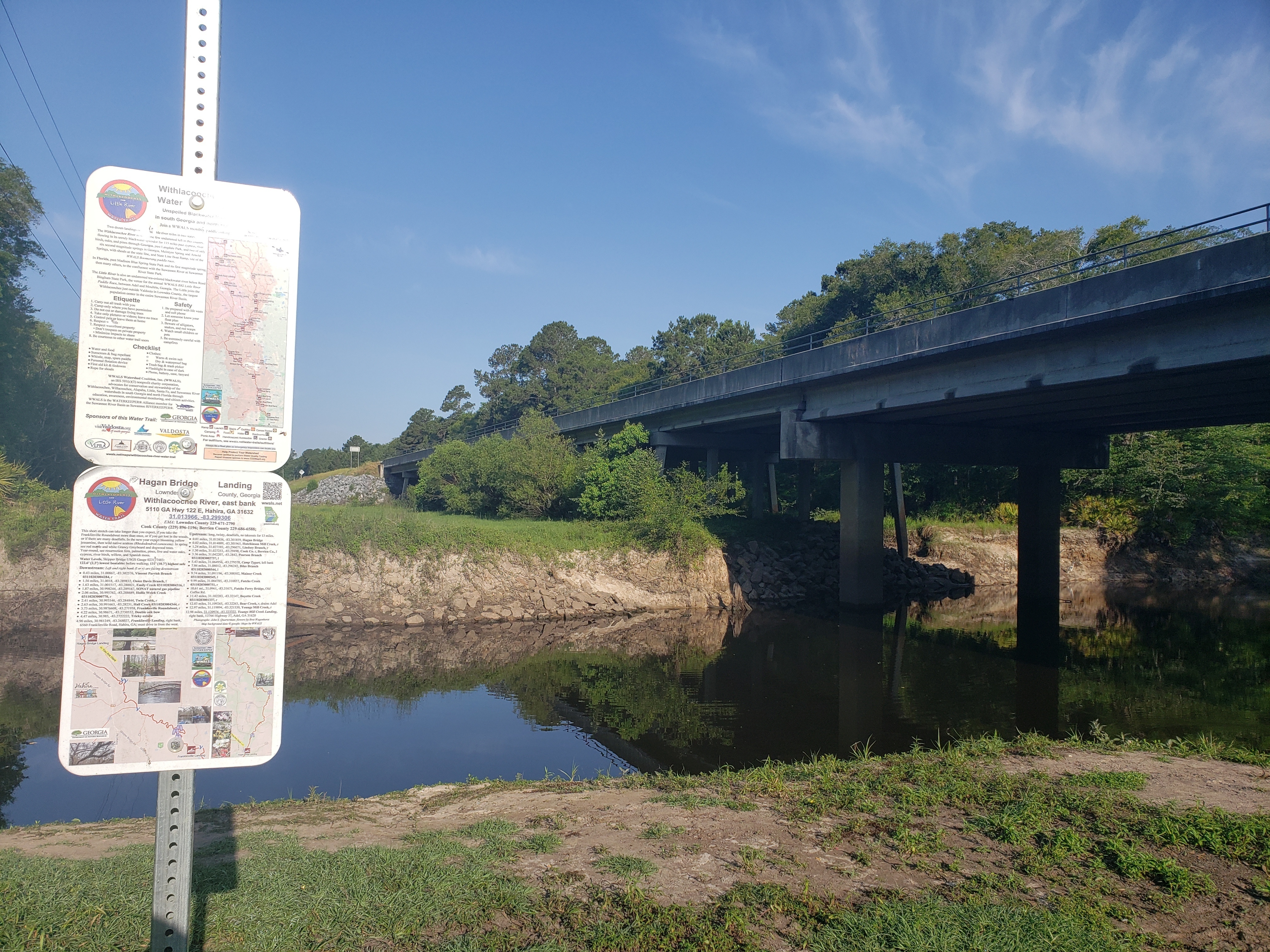 Hagan Bridge Landing, Withlacoochee River @ GA 122 2022-05-05