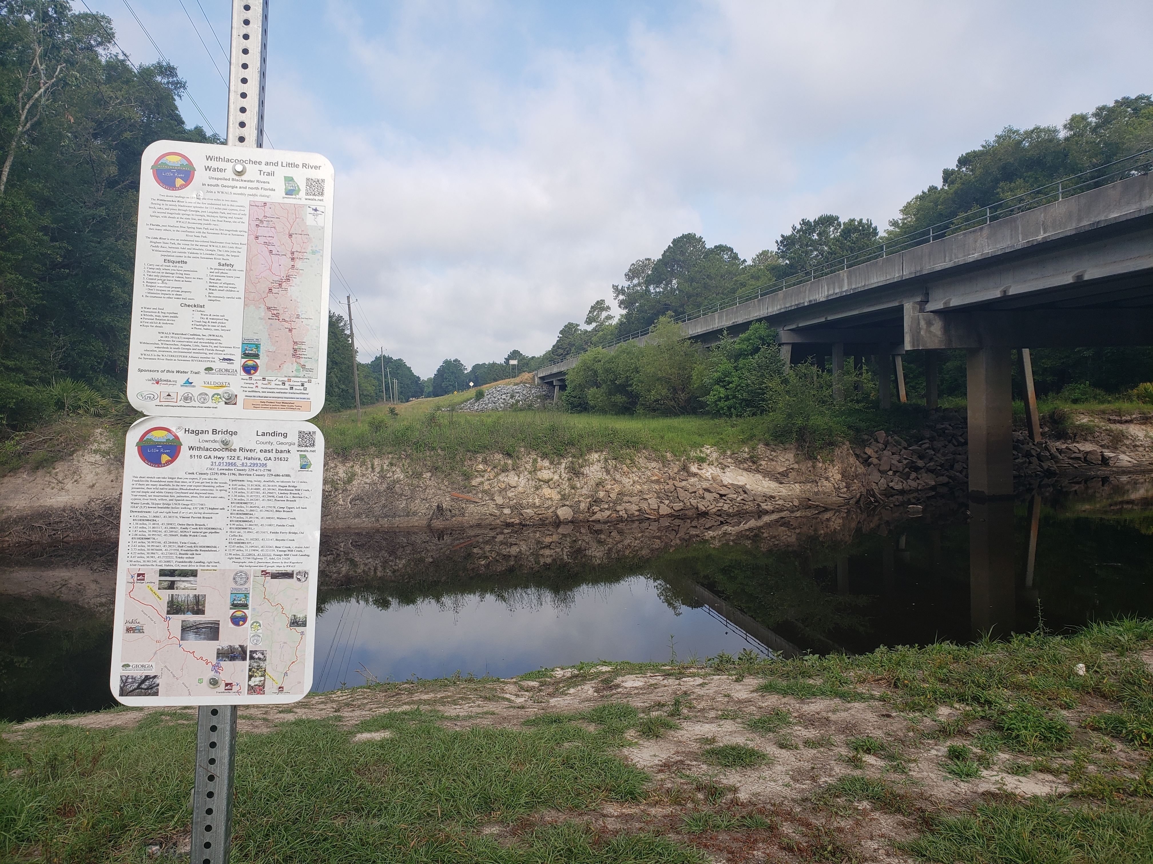 Hagan Bridge Landing, Withlacoochee River @ GA 122 2022-05-19