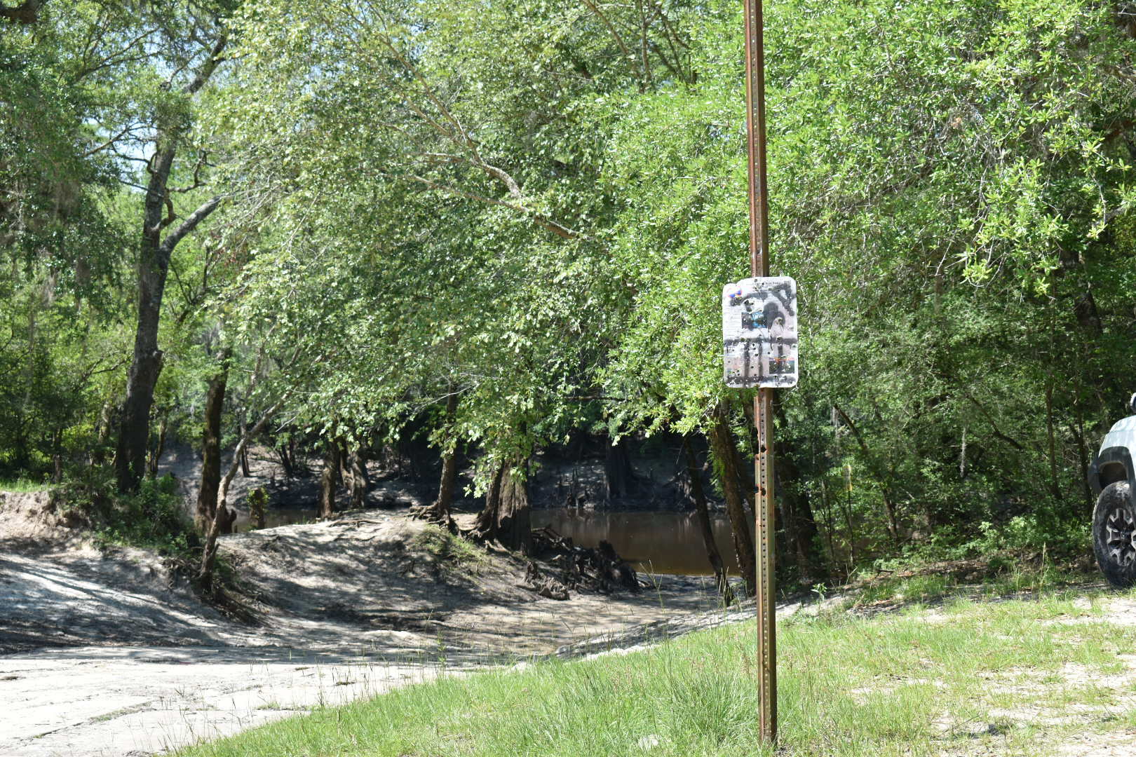 Knights Ferry Boat Ramp Sign, Withlacoochee River