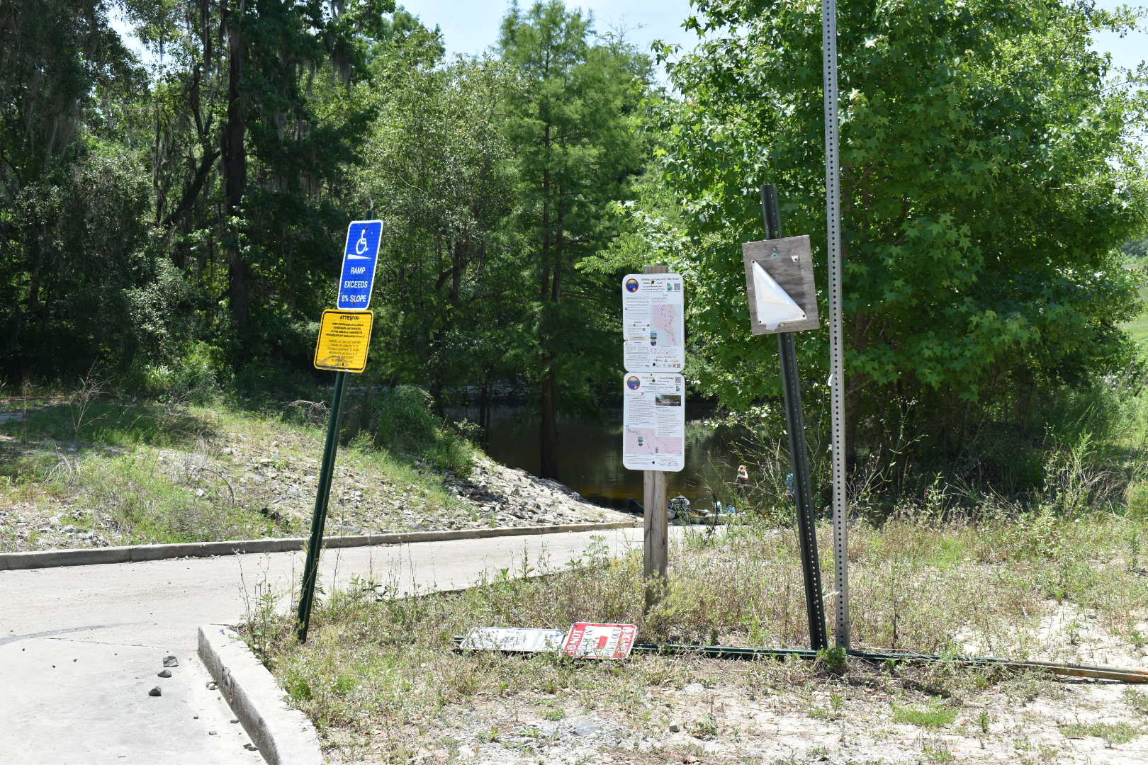 State Line Boat Ramp Sign, Withlacoochee River @ GA 133