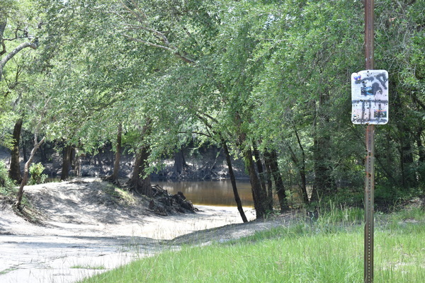 Knights Ferry Boat Ramp Sign, Withlacoochee River 2022-06-02