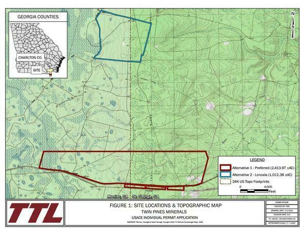 Okefenokee Swamp, Mine site, Ossoff, Connor