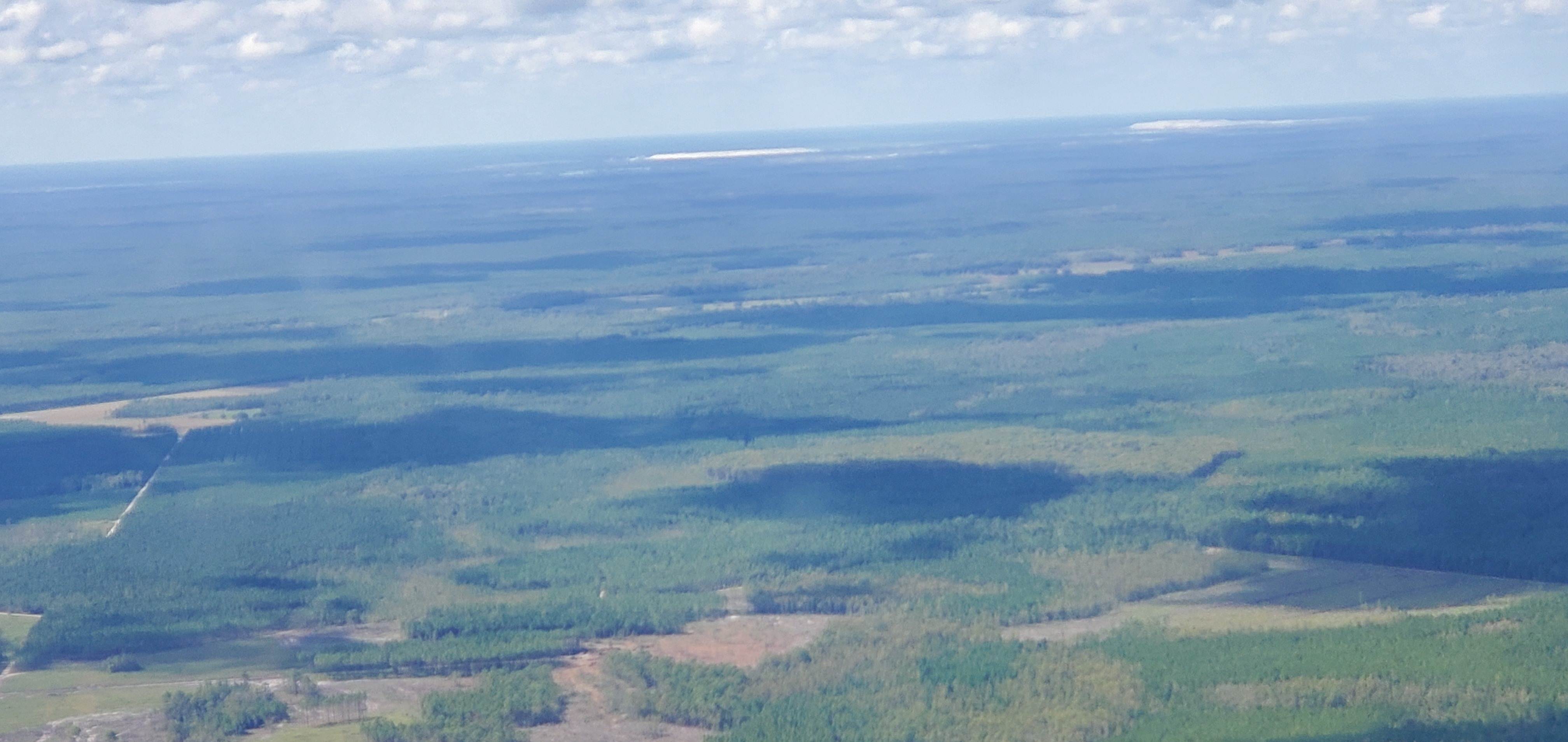 Nutrien Phosphate mine seen from near Fargo, GA, 30.6543828, -82.5286208