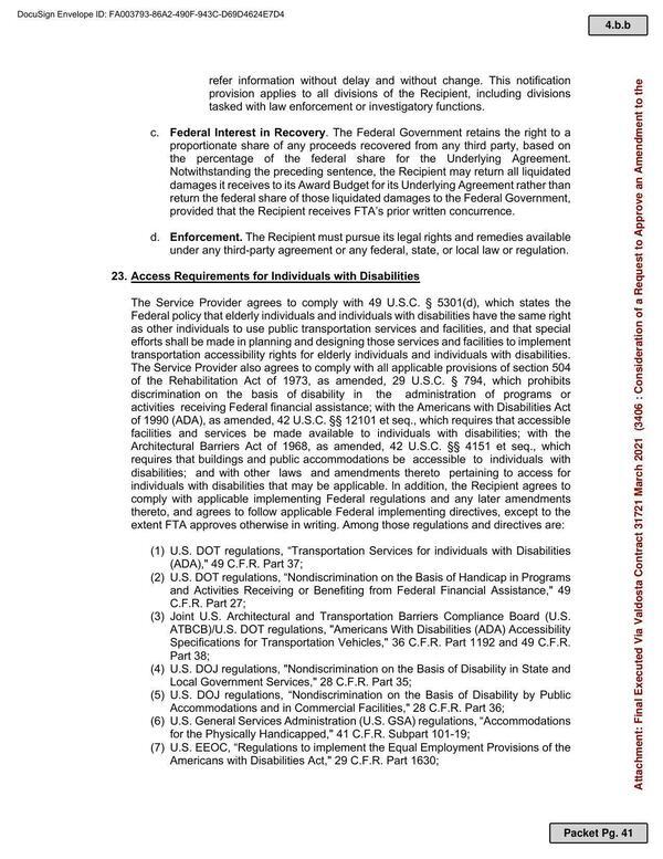 of 1990 (ADA), as amended, 42 U.S.C. §§ 12101 et seq., which requires that accessible