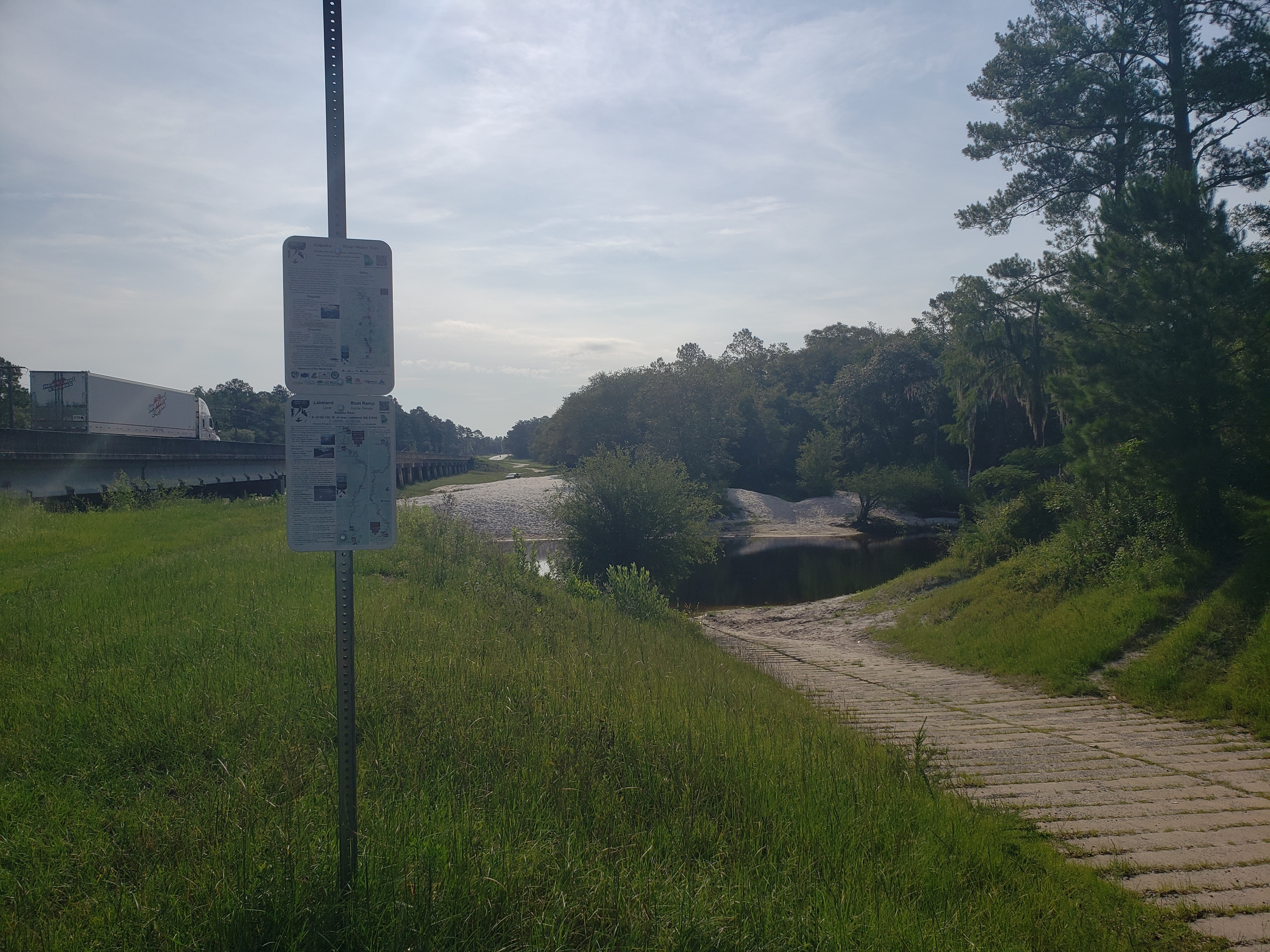 Lakeland Boat Ramp, Alapaha River @ GA 122 2022-07-07