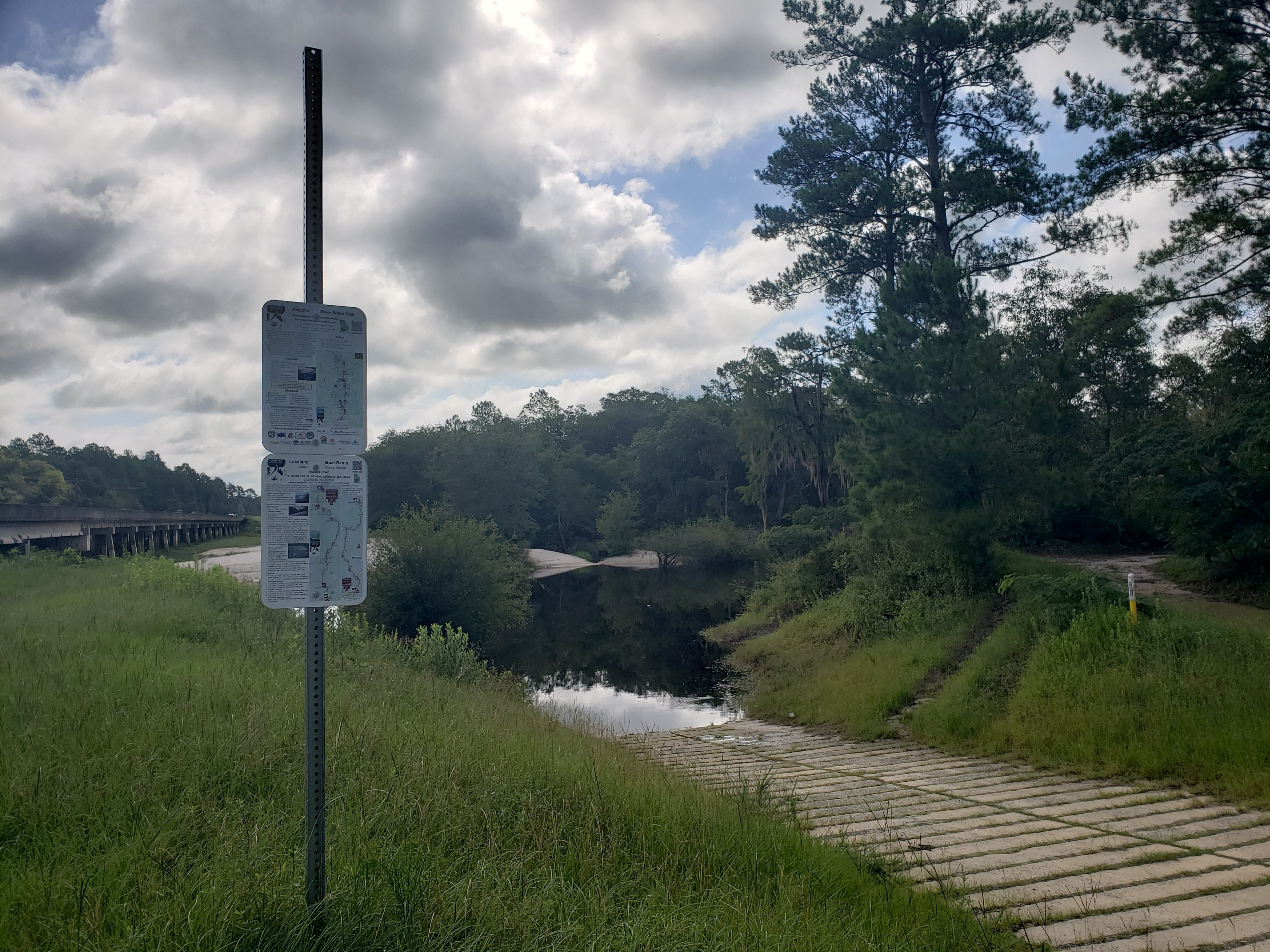 Lakeland Boat Ramp, Alapaha River @ GA 122 2022-07-21