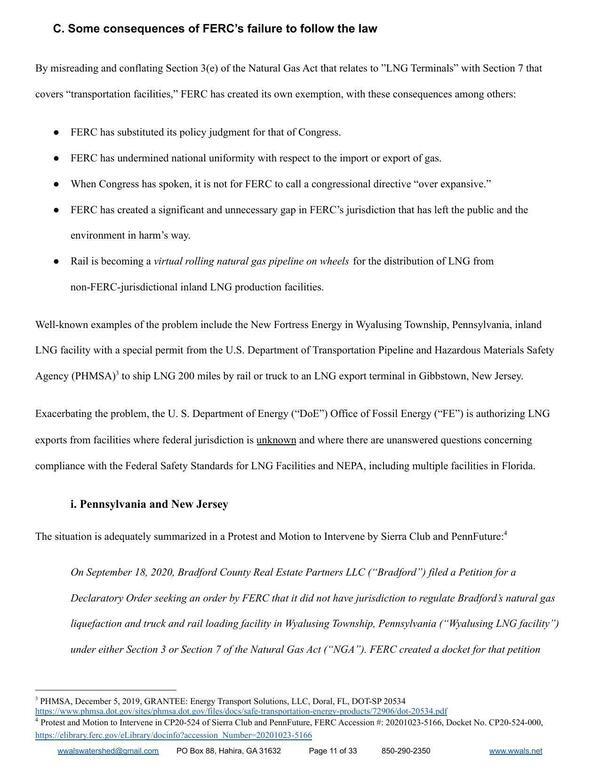 III.C. Some consequences of FERC's failure to follow the law