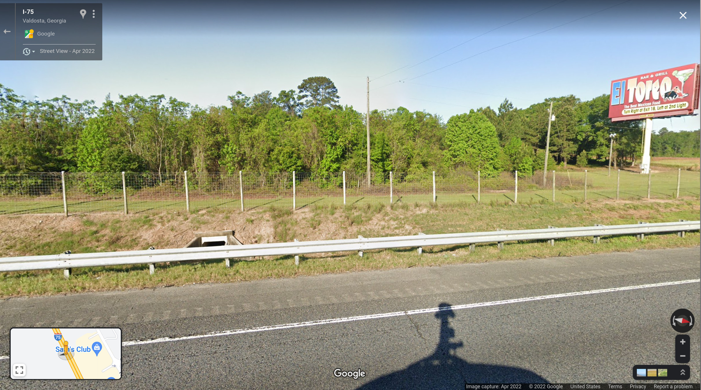 I-75 Culvert west, Hightower Creek