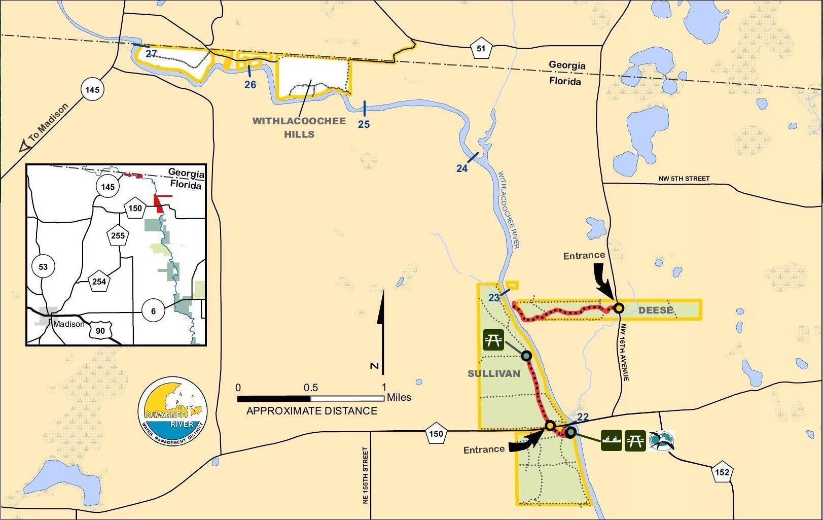 Sullivan Tract map --SRWMD