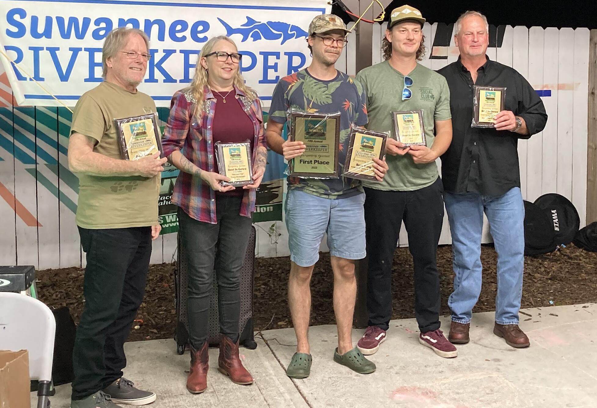 Winners: Emmett Carlisle, Best Song from Outside; Tracy Horenbein, Best Americana; David Rodock, First Prize and Best Song from Inside; Kyle Chamberlain, Best Folk, Kevin Stephenson, Best Country