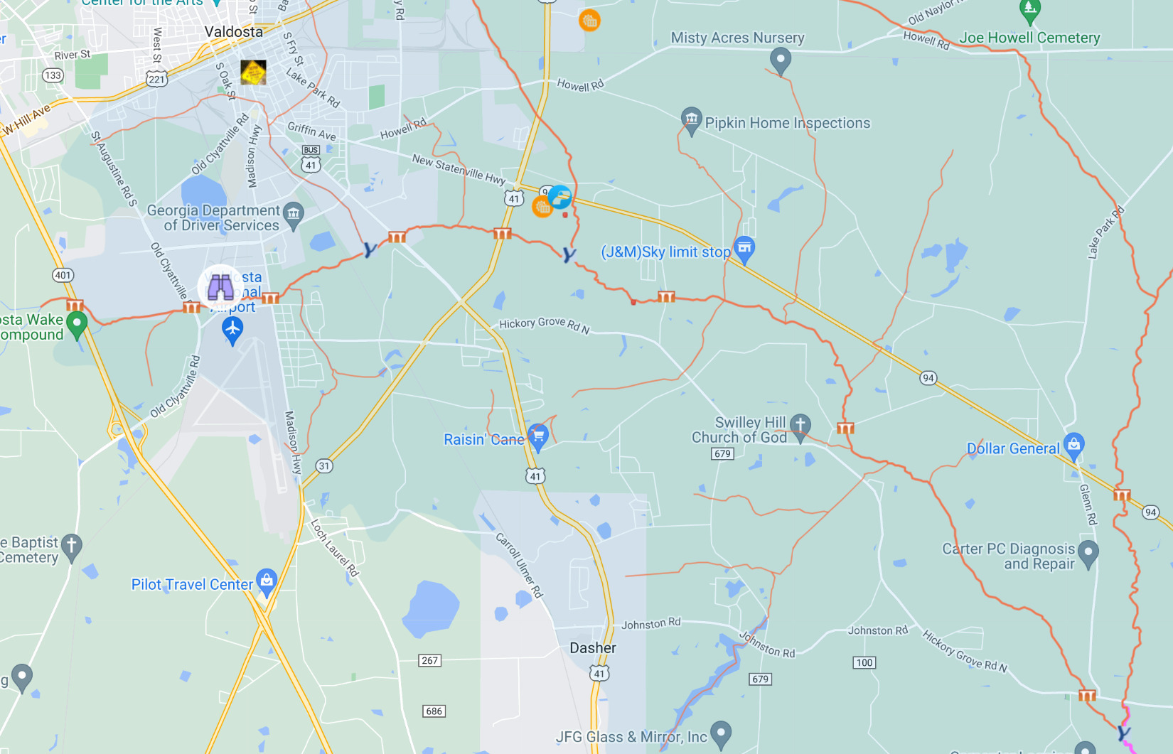 Map: Perma-Fix to Alapahoochee River 2022-08-04