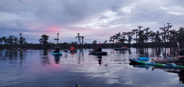 Boats in twilight