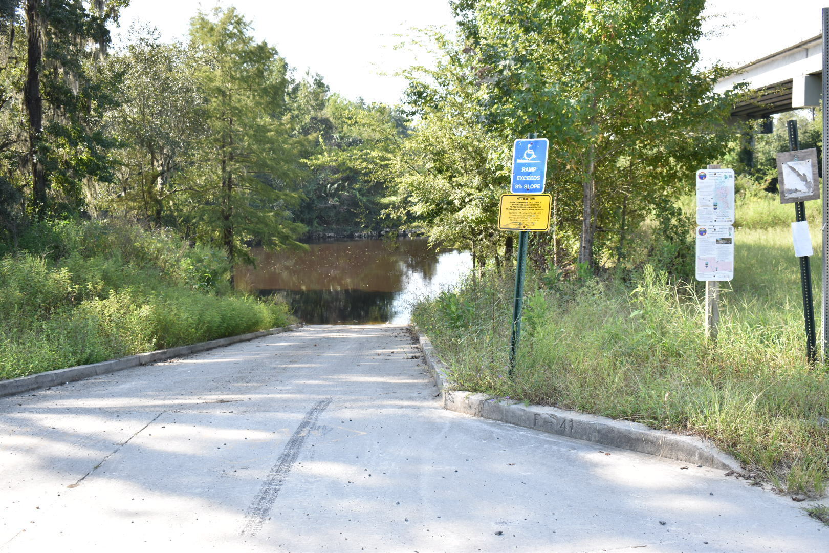 State Line Boat Ramp Sign, Withlacoochee River @ GA 133 2022-09-15