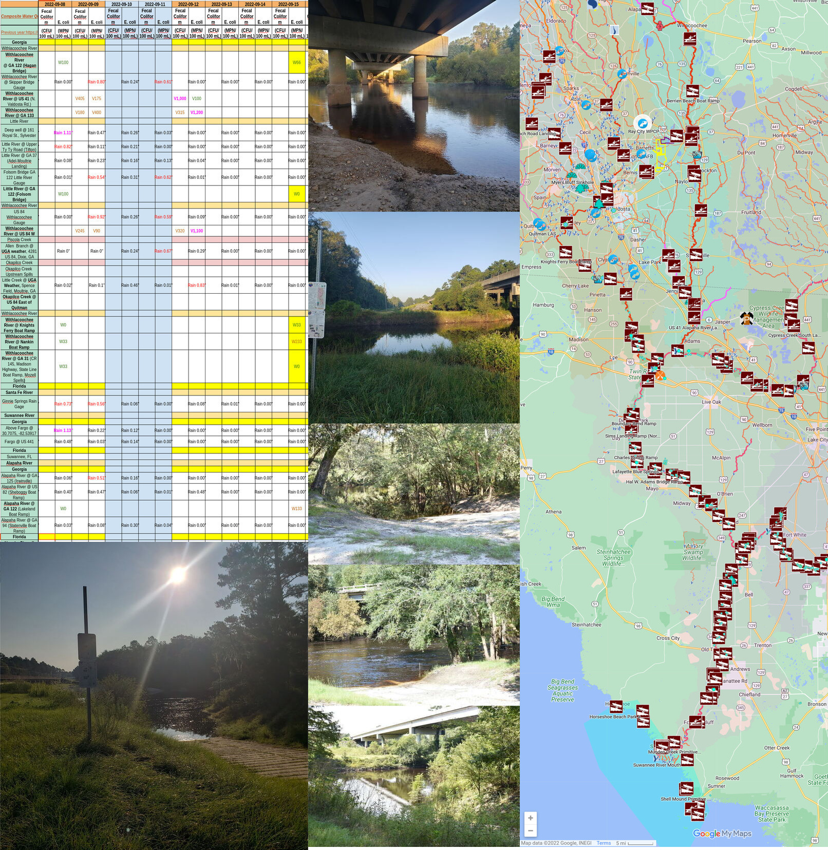 Chart, Rivers, Map