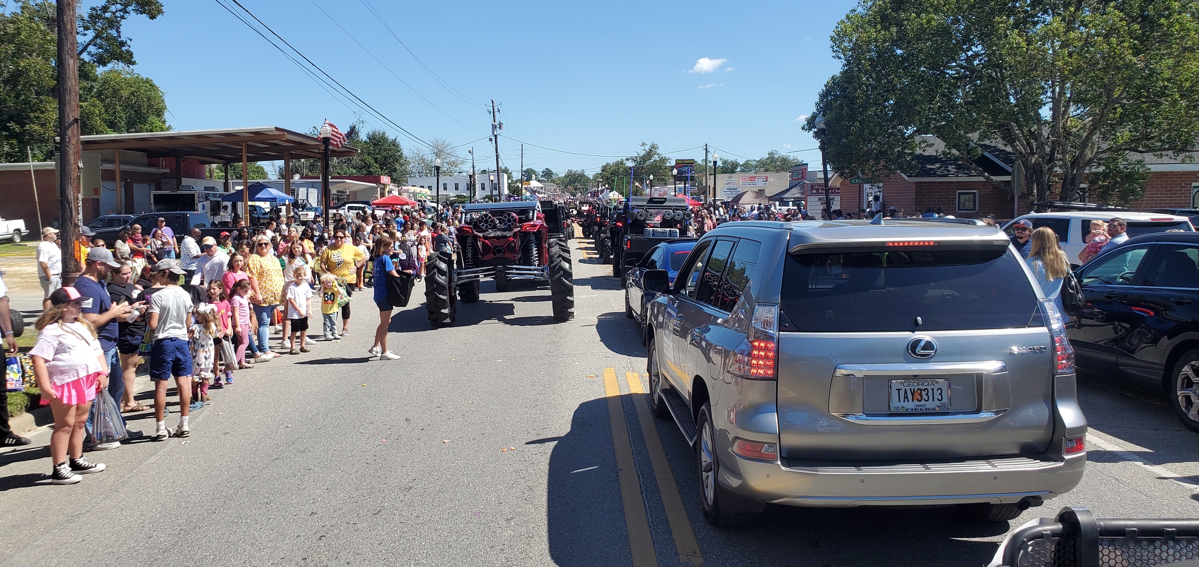 Tractors and spectators