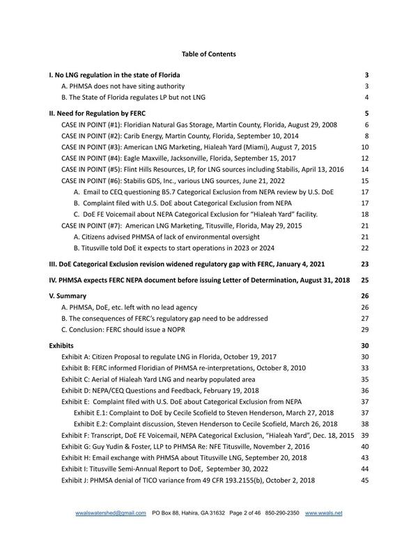 Table of Contents