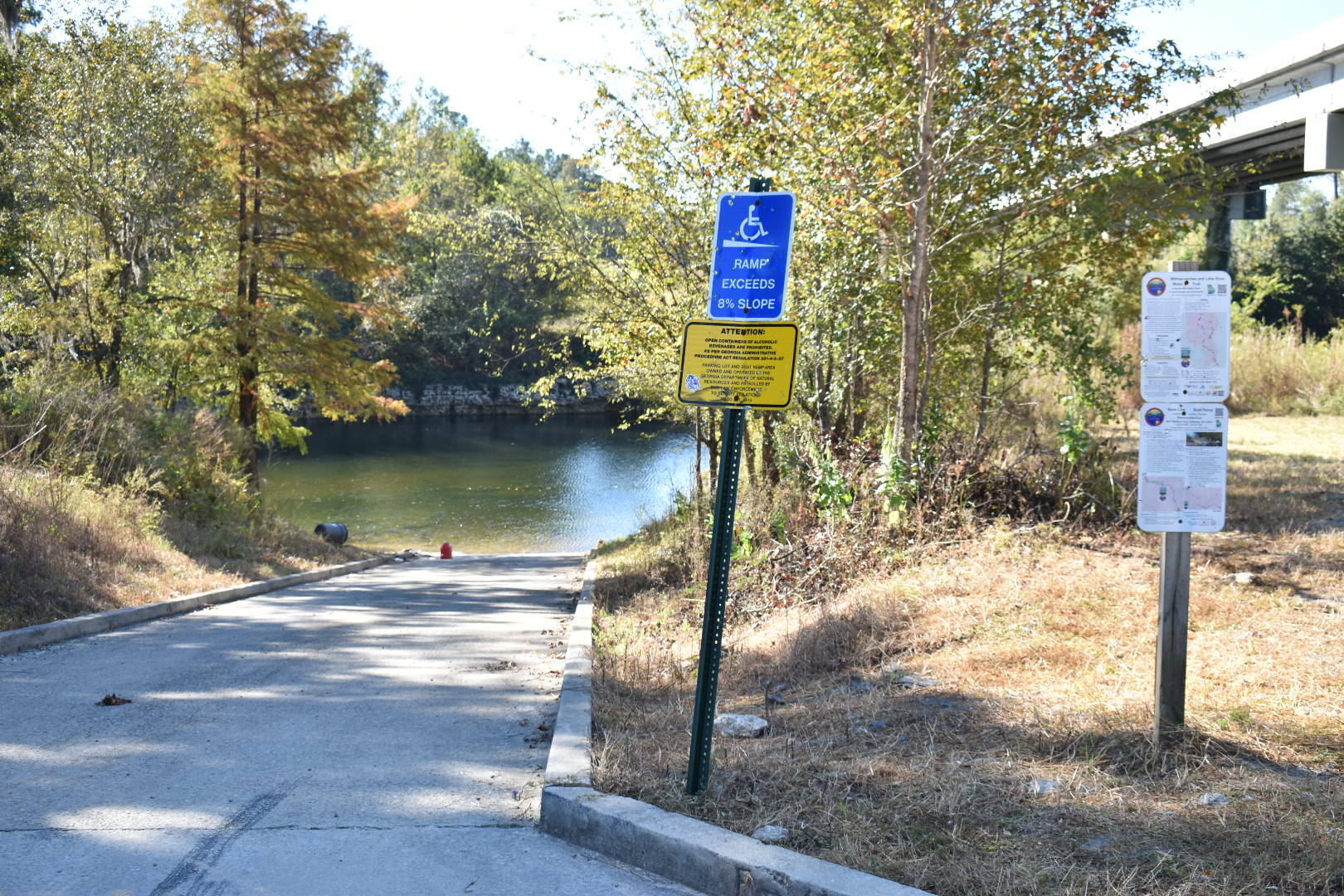 State Line Boat Ramp Sign, Withlacoochee River @ GA 133 2022-10-27