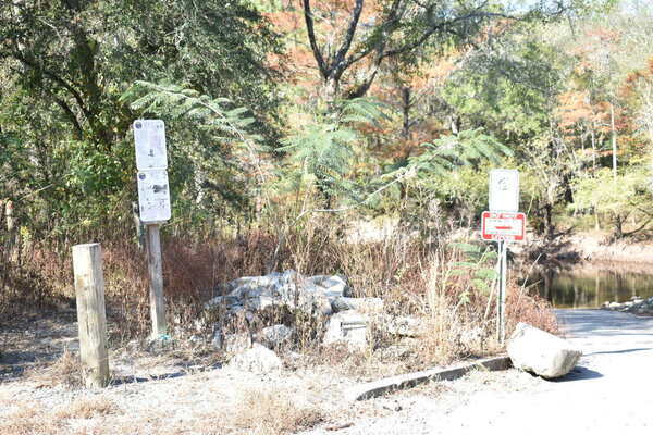 Troupville Boat Ramp Sign, Little River @ GA 133 2022-11-03