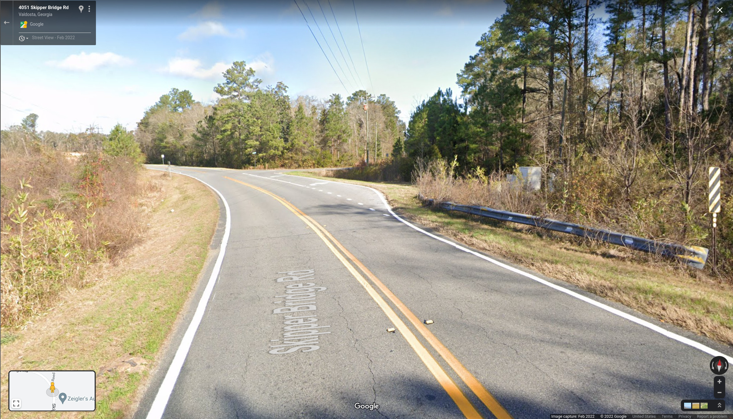 Ziegler Creek Skipper Bridge Road --Google streetview