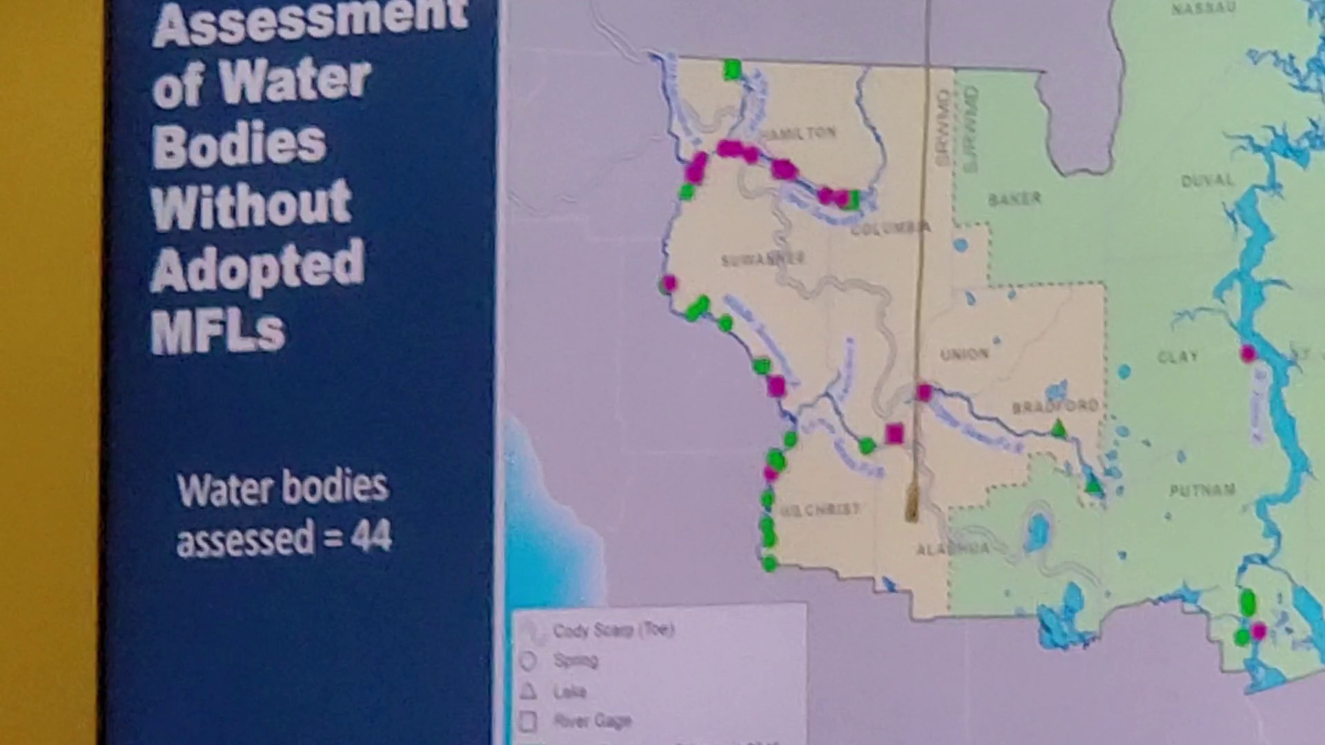 Assessment of Water Bodies Without Adopted MFLs (Water bodies assessed = 44)