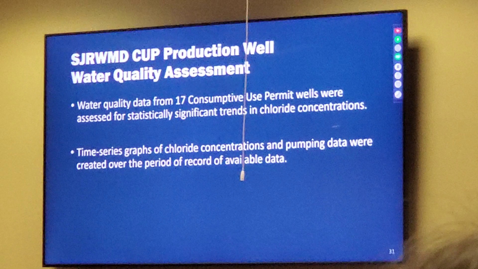 SJRWMD CUP Production Well Water Quality Assessment