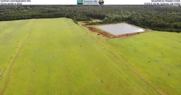 Quitman Land Application Site, Sprayfield by Okapilco Creek, Drone aerials in 2022, 12318 E US 84, Quitman, GA 31643