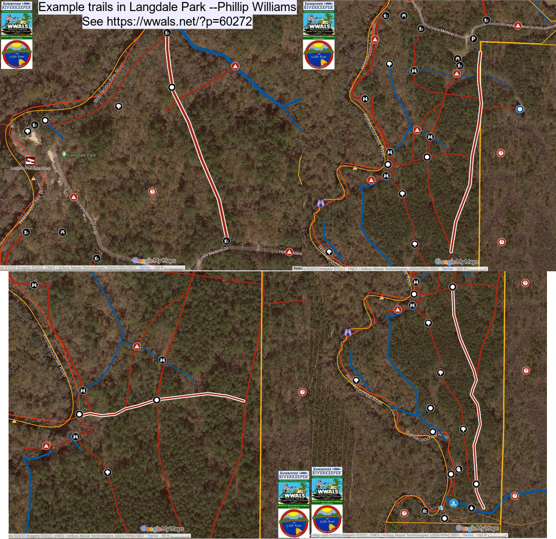 Example trails in Langdale Park --Phillip Williams