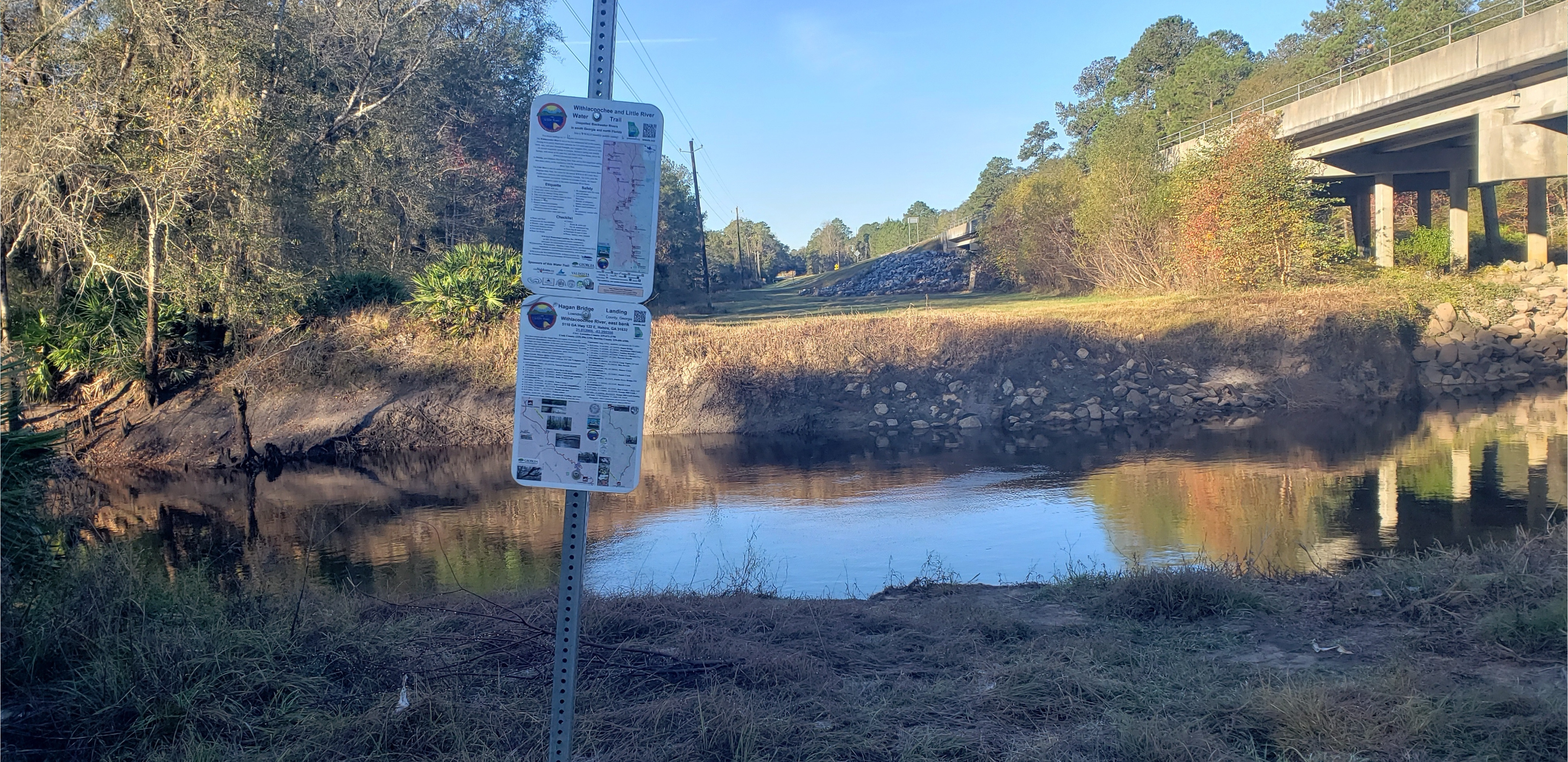 Hagan Bridge Landing, Withlacoochee River @ GA 122 2022-12-01