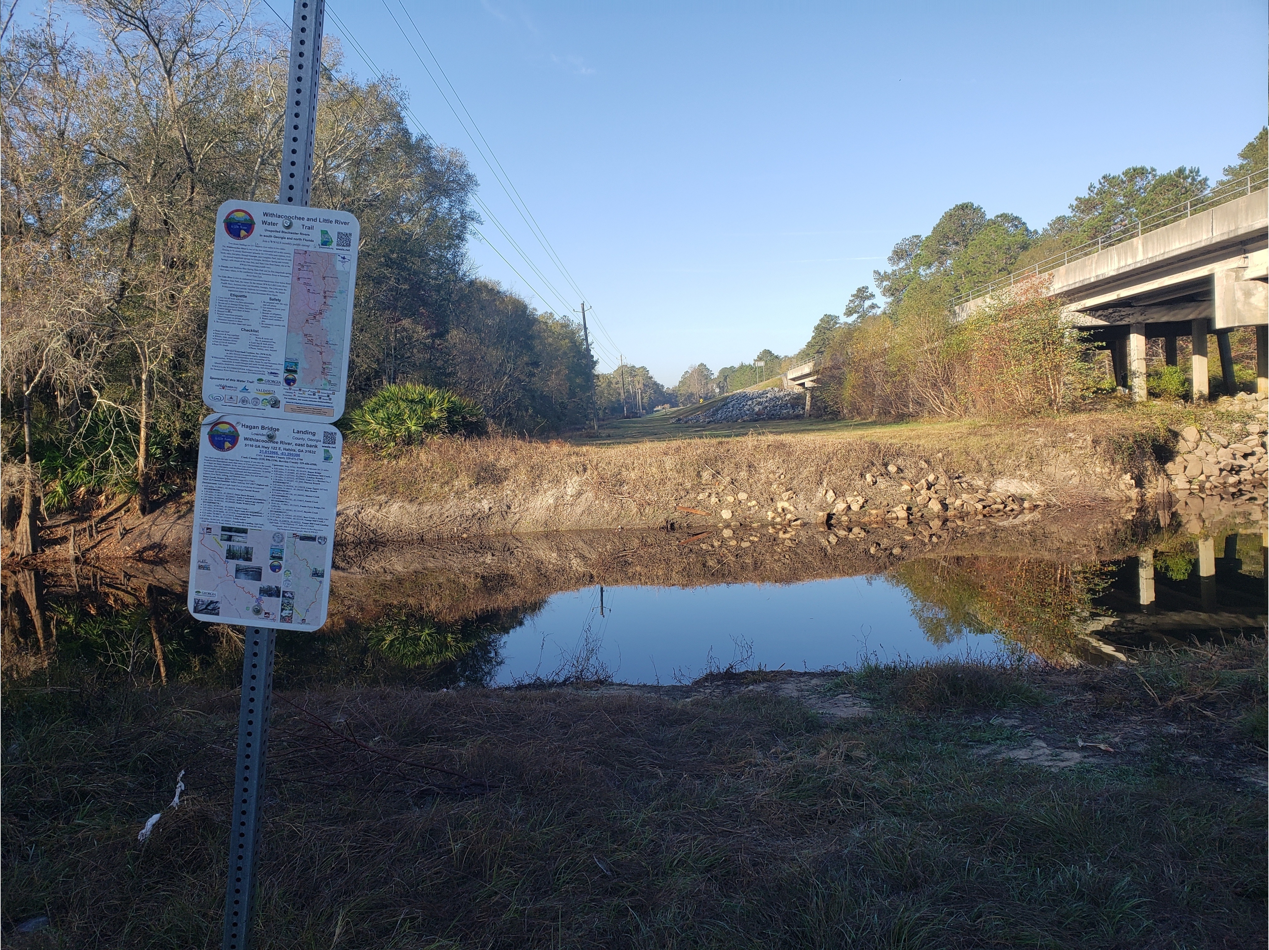 Hagan Bridge Landing, Withlacoochee River @ GA 122 2022-12-08