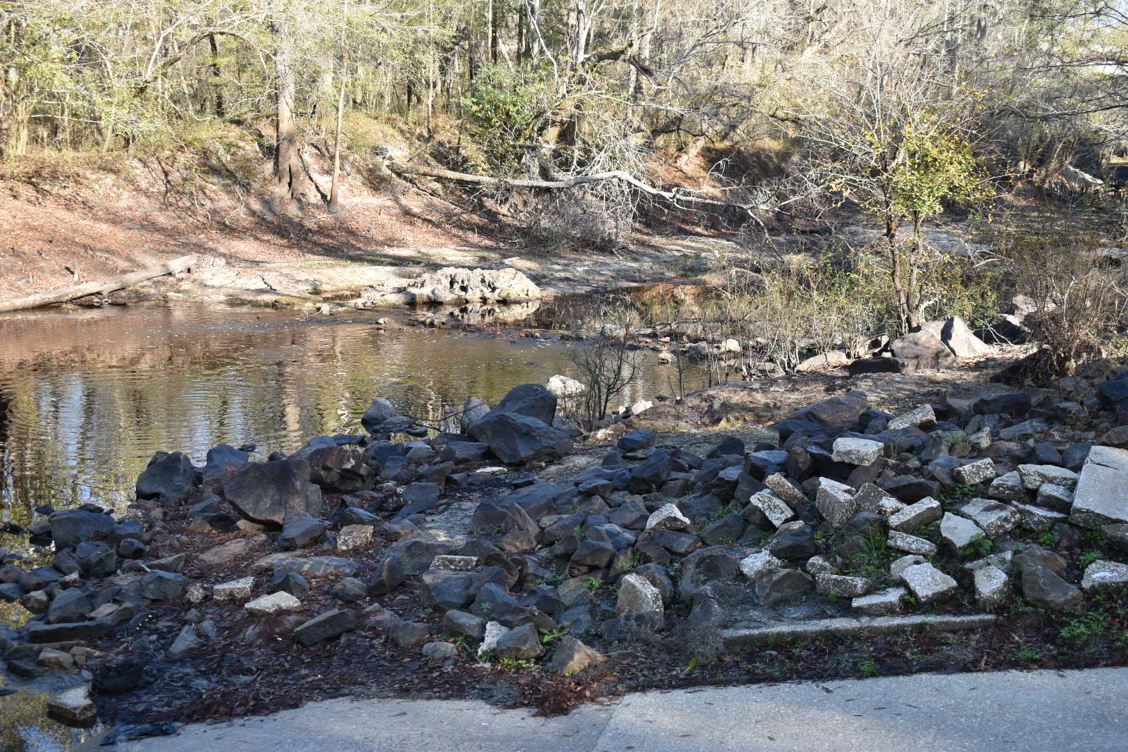 Troupville Boat Ramp Water Level, Little River @ GA 133 2022-12-08