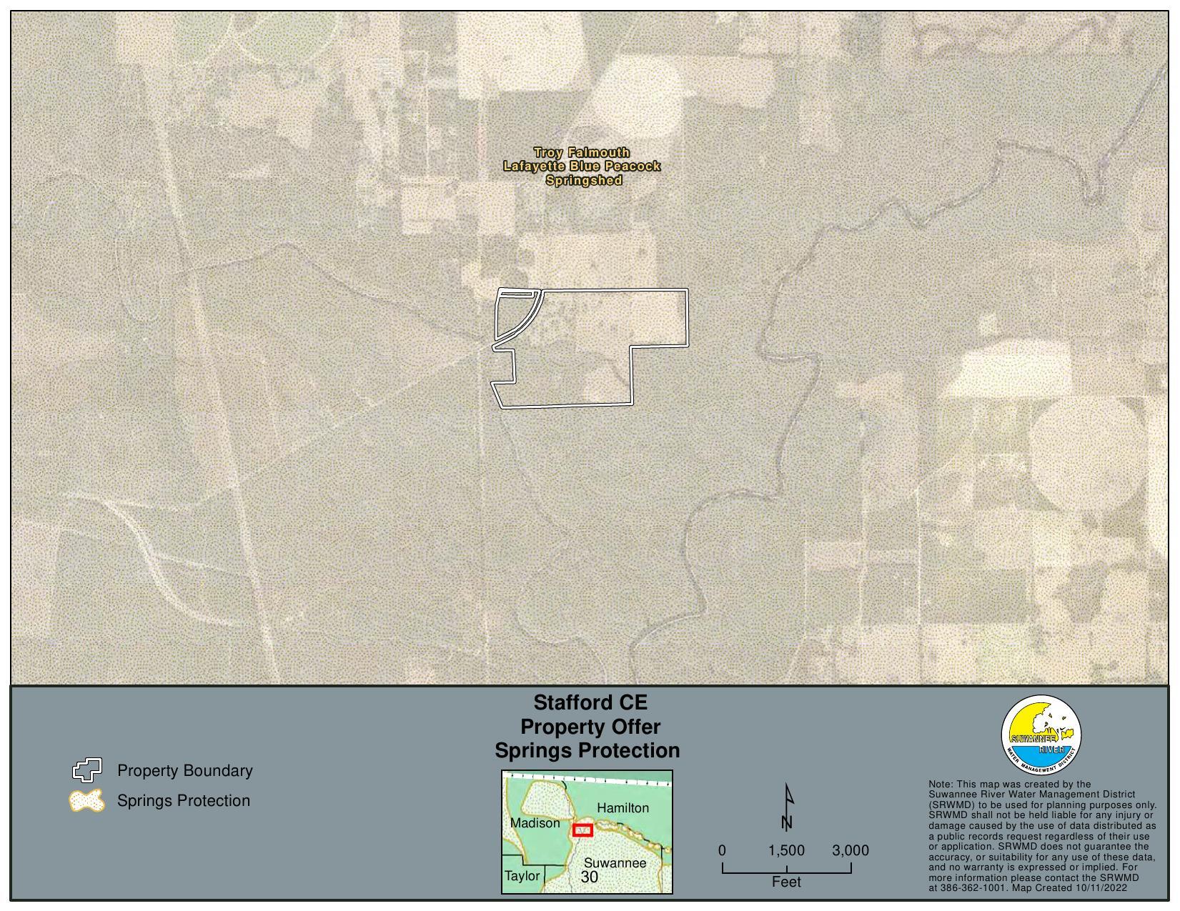 Springs Protection Map