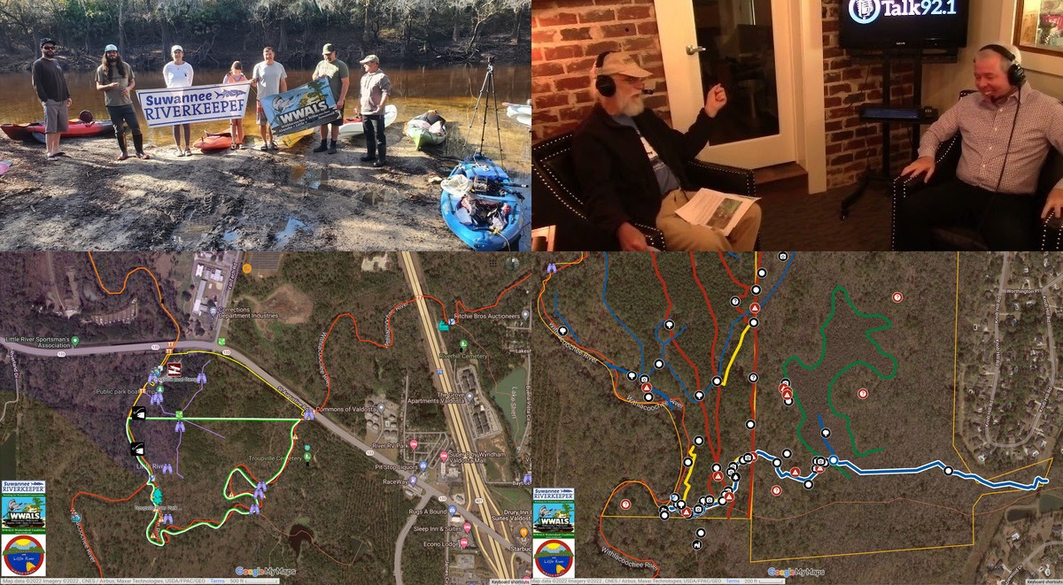 [Withlacoochee River cleanup, Radio, Troupville park land purchase, Langdale Park trail clearing]