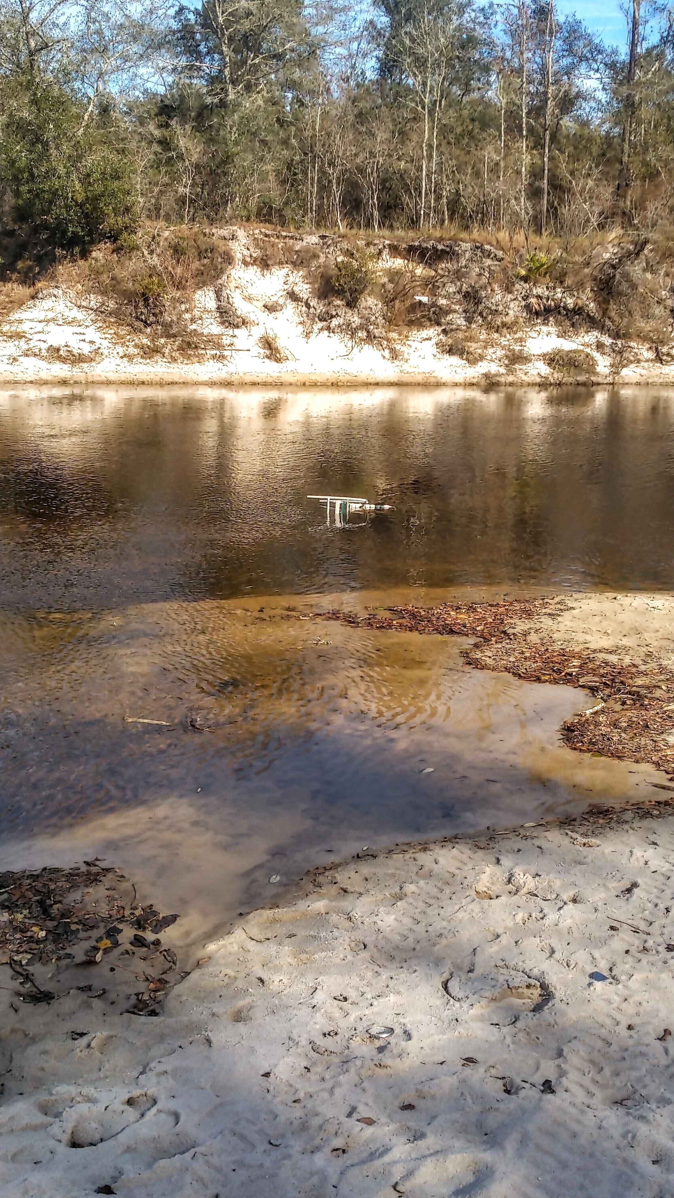 Chair in river --Suzy Hall