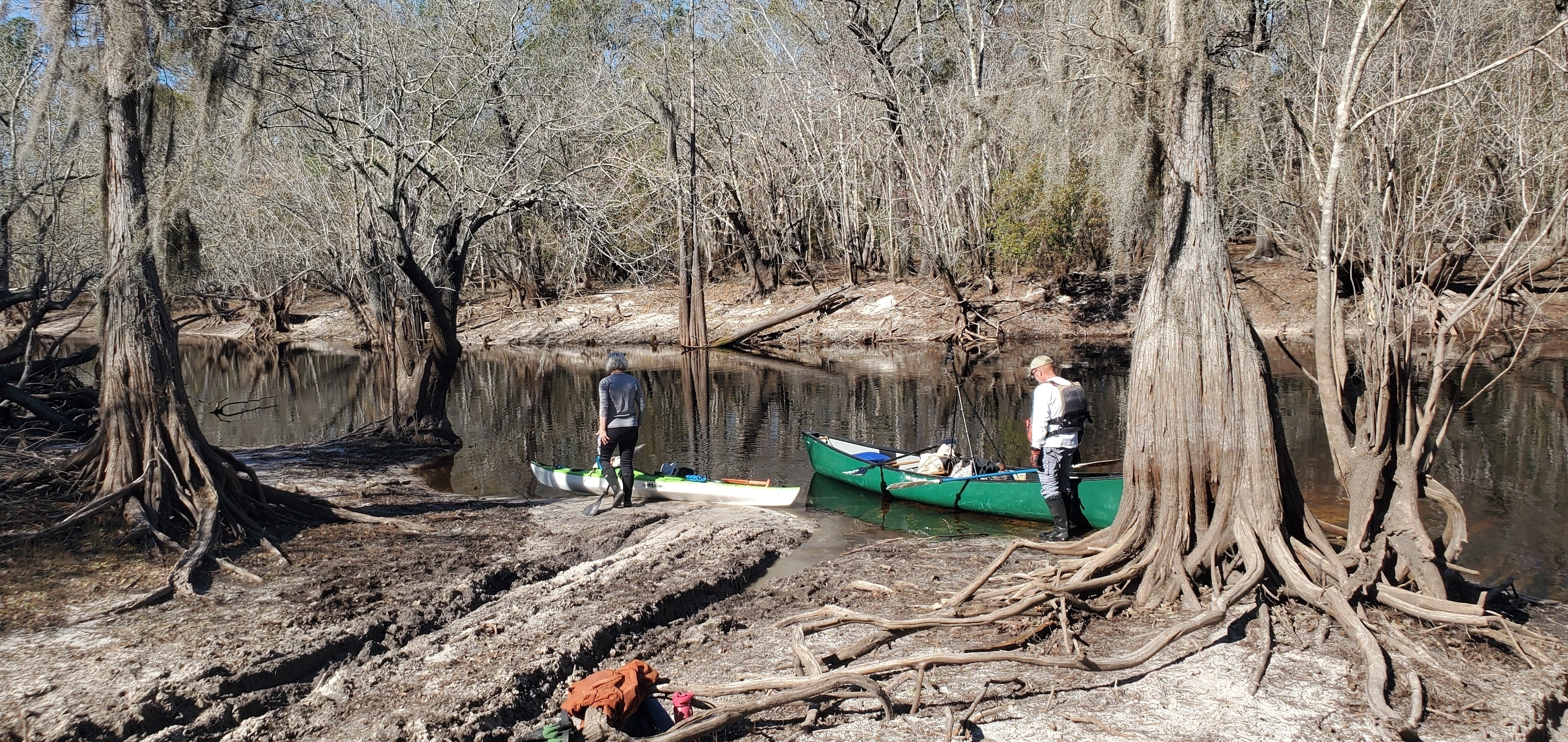 Shirley and TJ at Three Steps Landing, 12:57:42, 30.7156940, -82.5097850