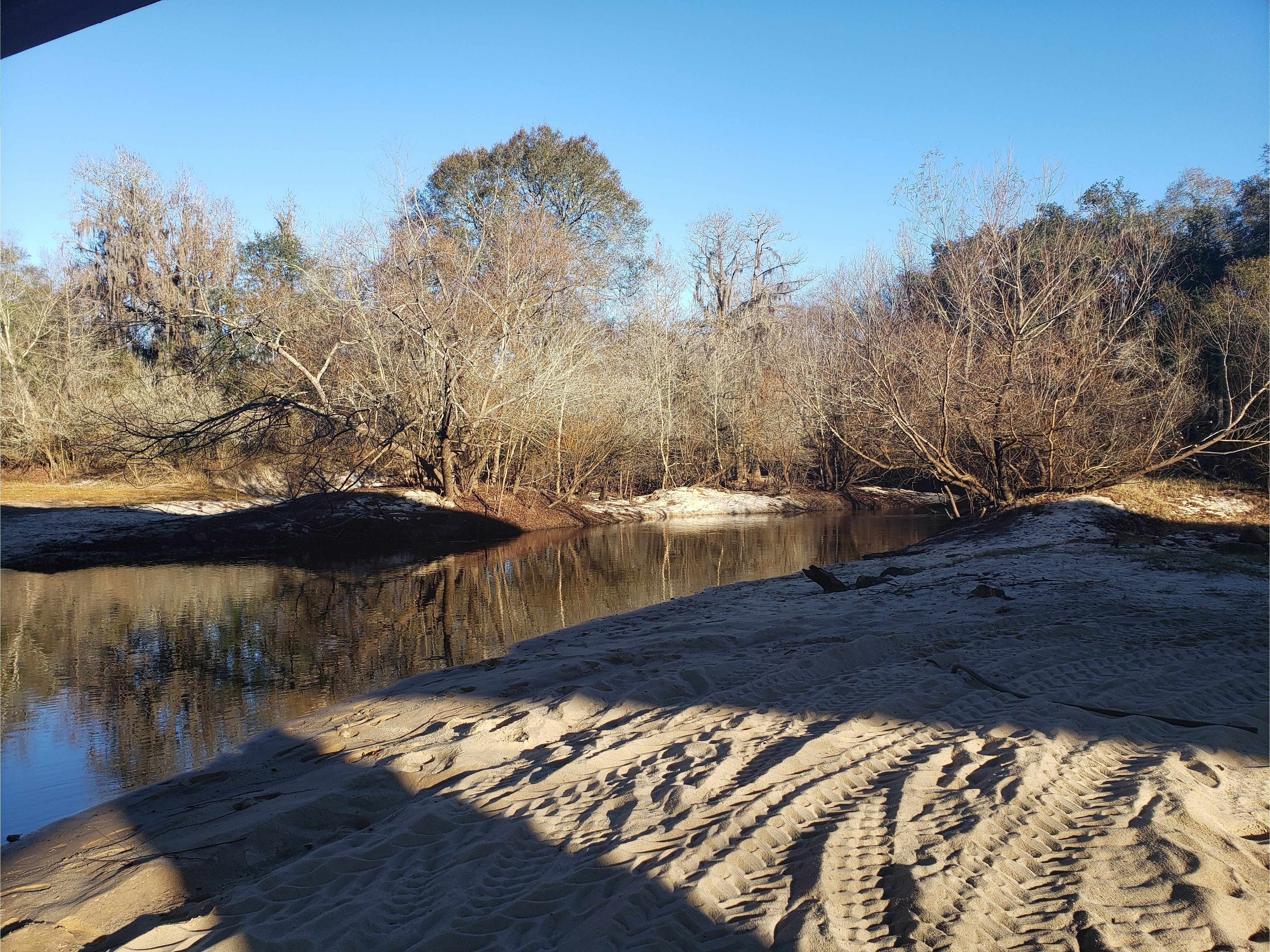 Folsom Bridge Landing upstream, Little River @ GA 122 2022-12-29