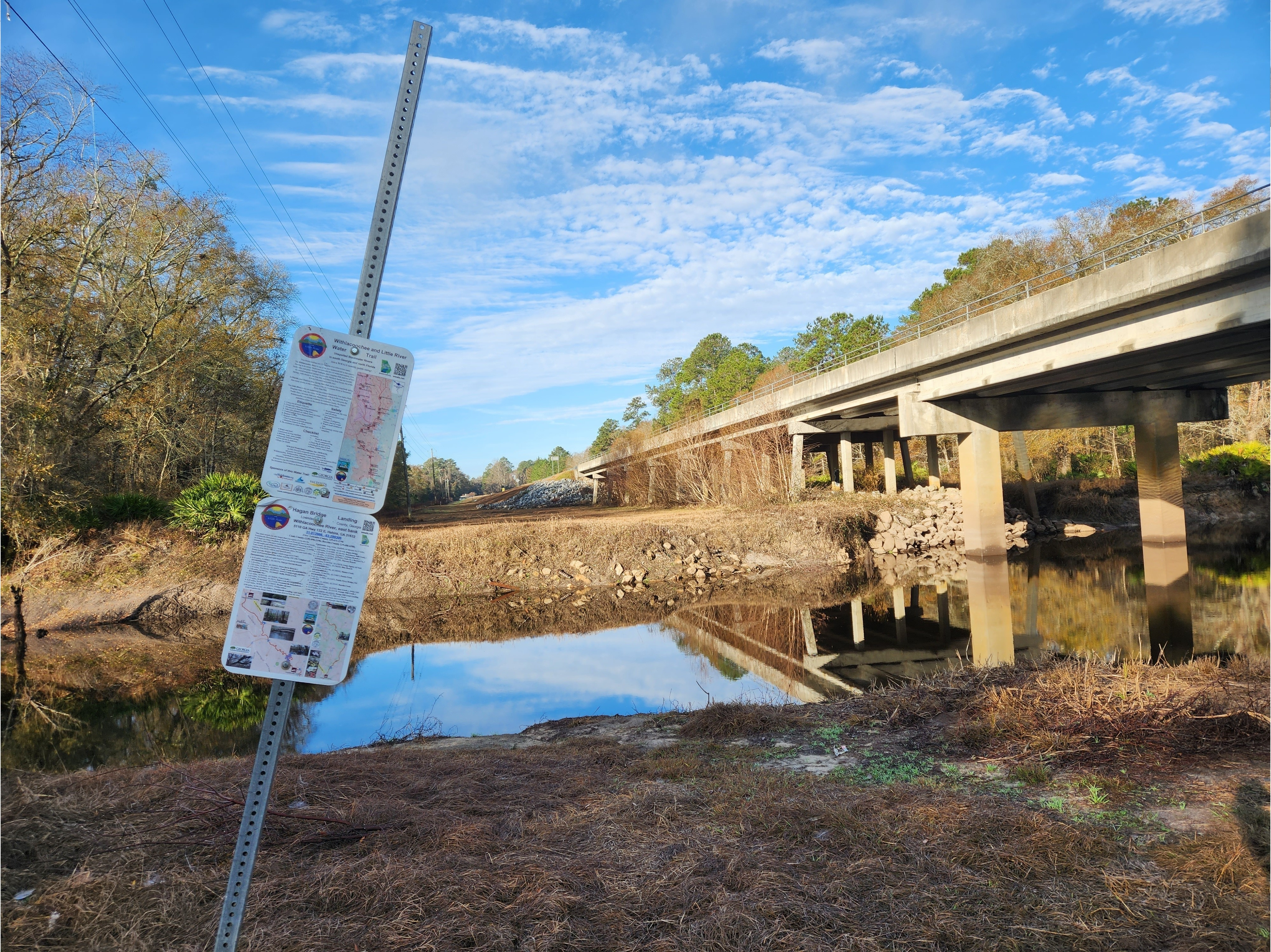 Hagan Bridge Landing, Withlacoochee River @ GA 122 2023-01-05