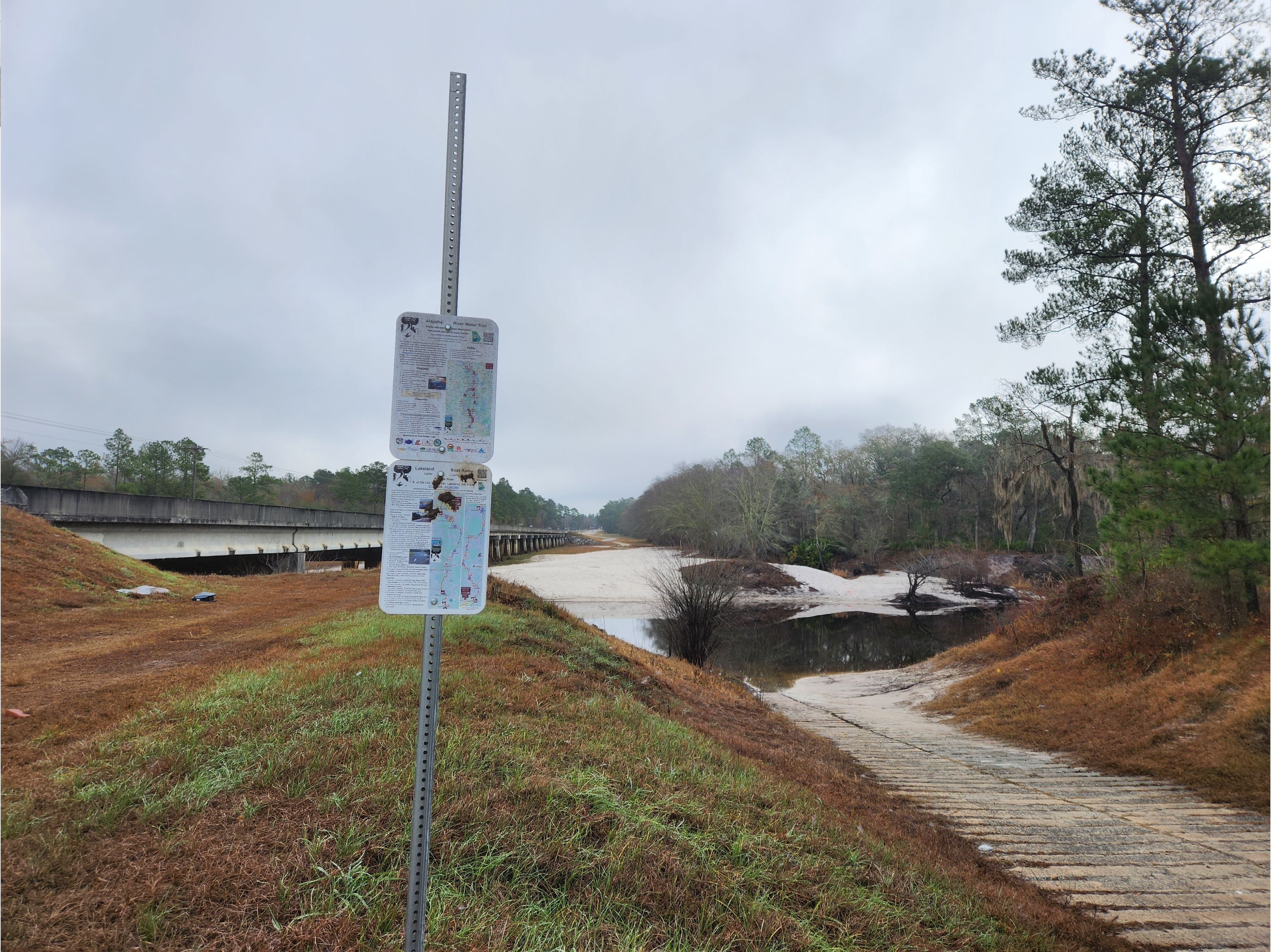 Lakeland Boat Ramp, Alapaha River @ GA 122 2023-01-05