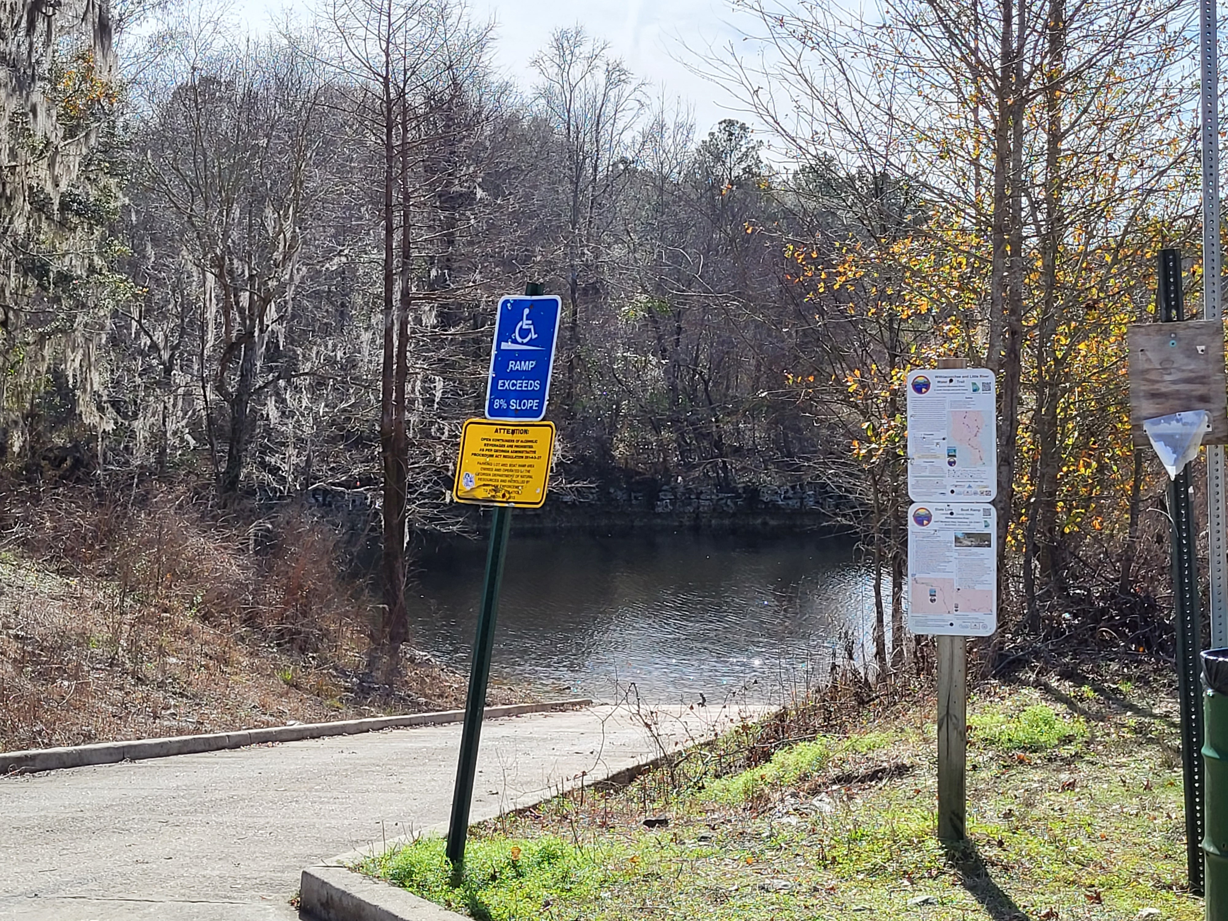 State Line Boat Ramp Sign, Withlacoochee River @ GA 133 2023-01-05